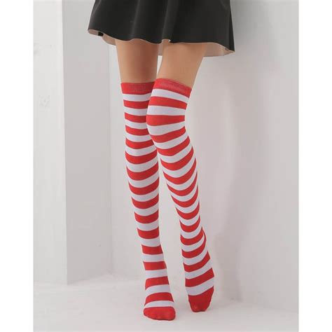 high knee socks striped|striped over the knee socks.